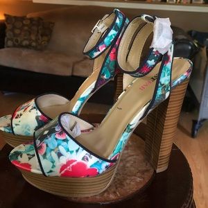 Just Fab Floral High Heels
